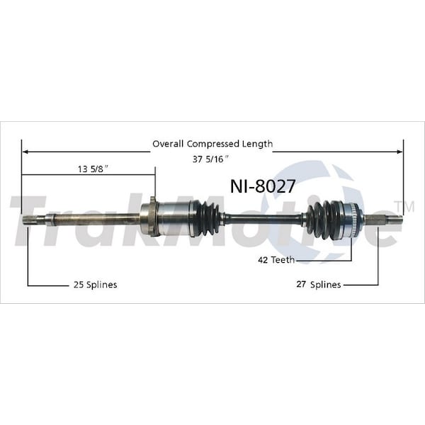Surtrack Axle Cv Axle Shaft, Ni-8027 NI-8027 - main